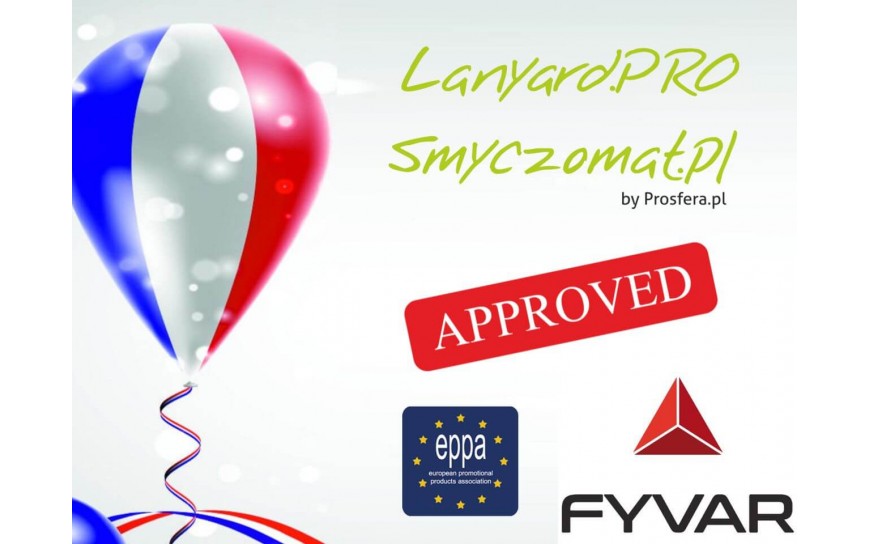 Lanyard.PRO Smyczomat.pl officially accepted into FYVAR/eppa