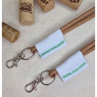 CORK lanyard with your logo on the label