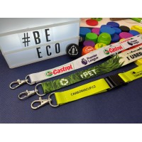 rPET Sublimation Lanyard with Hook