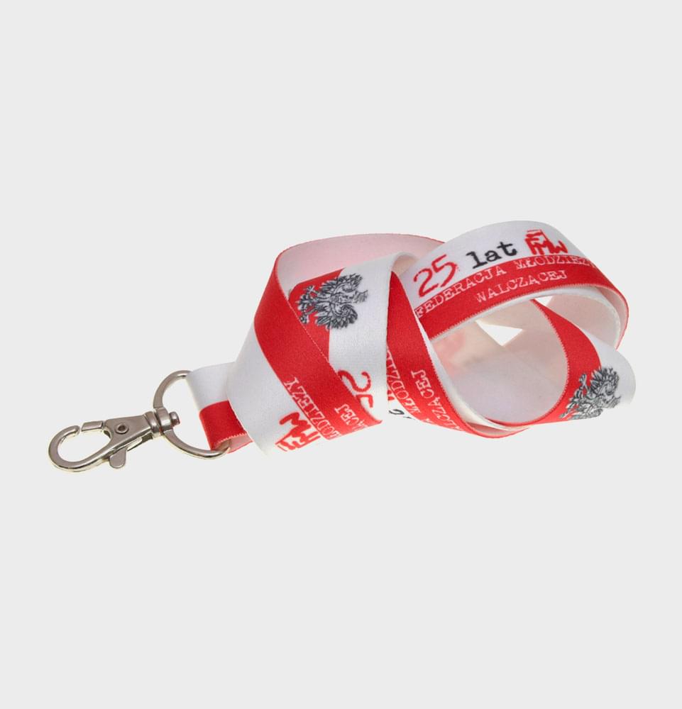 25мм Sublimation Lanyard with Hook and Buckle