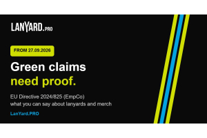 Graphic: green claims need proof – EU EmpCo Directive 2024/825 from 27 September 2026, LanYard.PRO