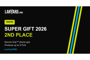 Secure Grip phone grip tag by LanYard.PRO, 2nd place at SUPER GIFT 2026