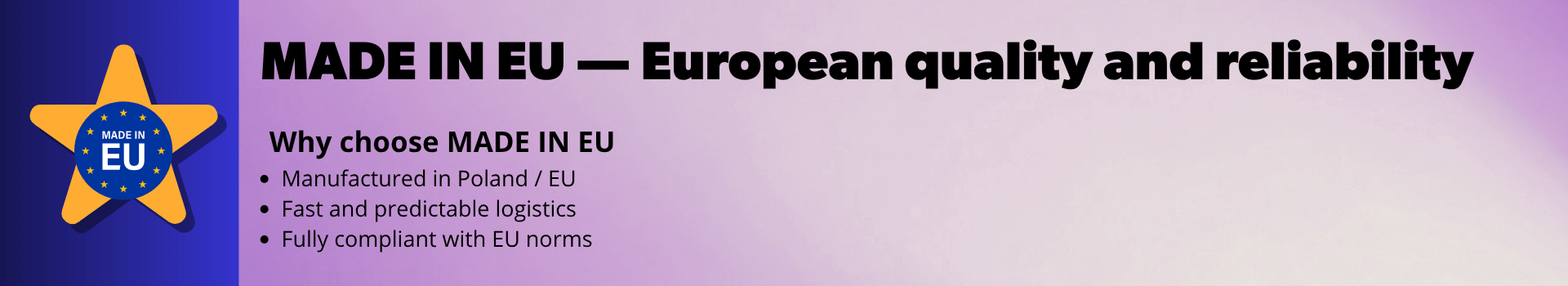⭐ MADE IN EU