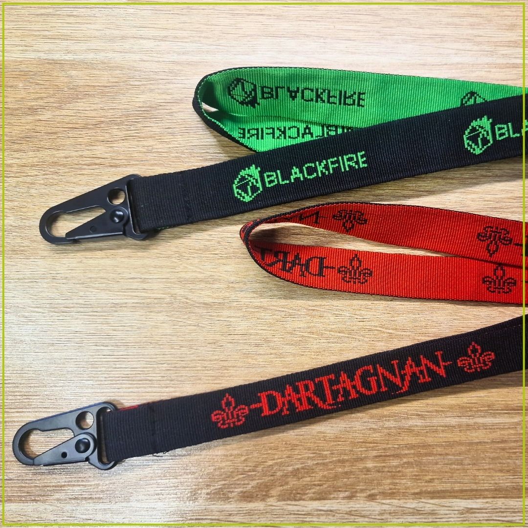 DOUBLE TUNNEL JACQUARD Premium Lanyard