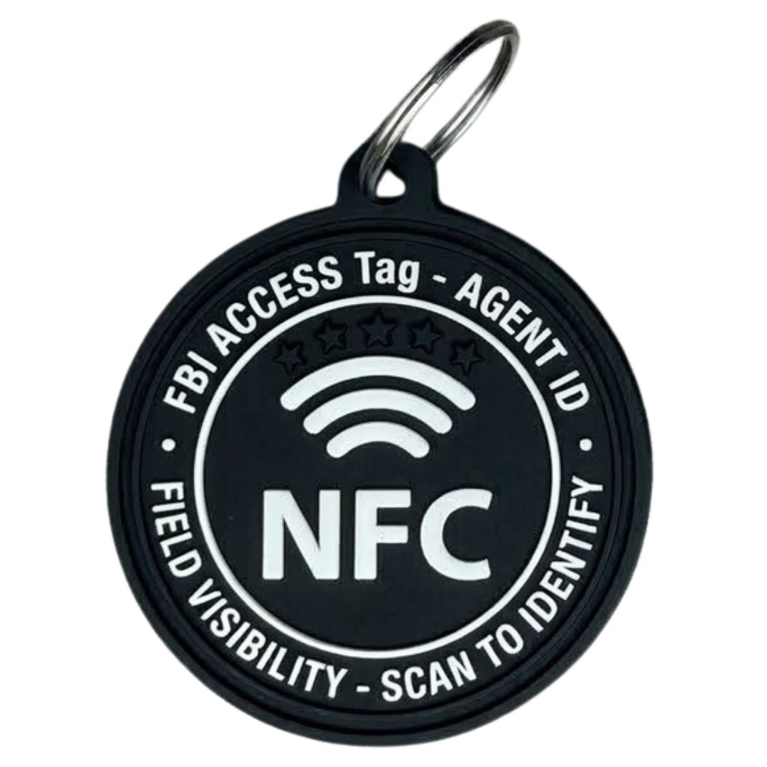 Custom PVC rubber keyrings with your design (NFC)