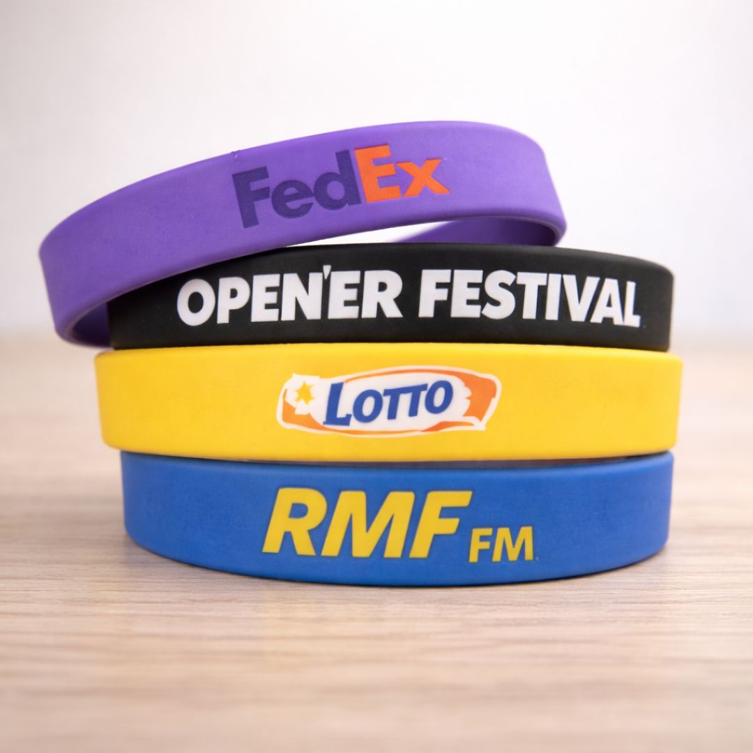 PVC Silicone Wristband with PRINTED Design