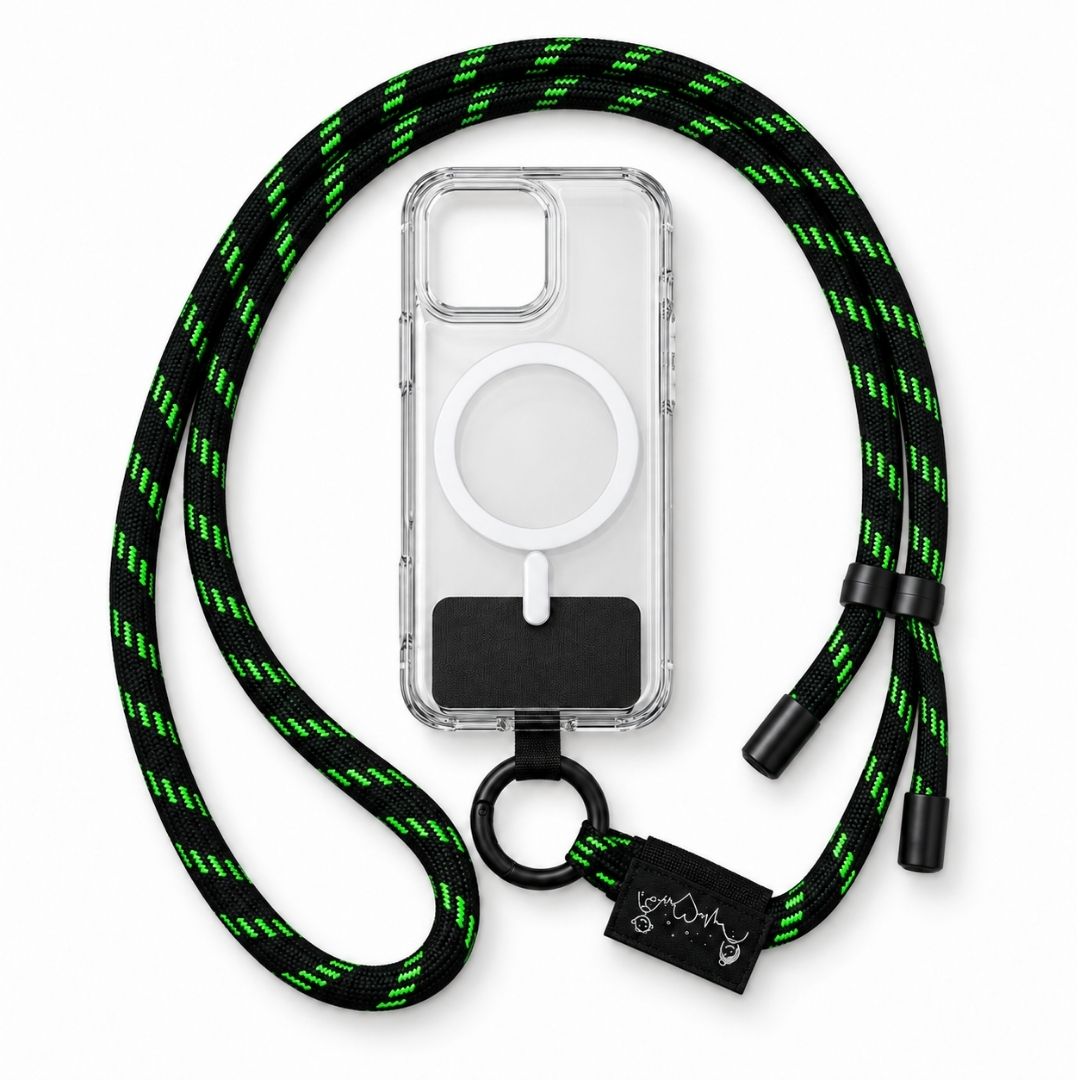 Ring custom Phone Lanyard 6mm with Patch | Promotional Crossbody Phone Strap