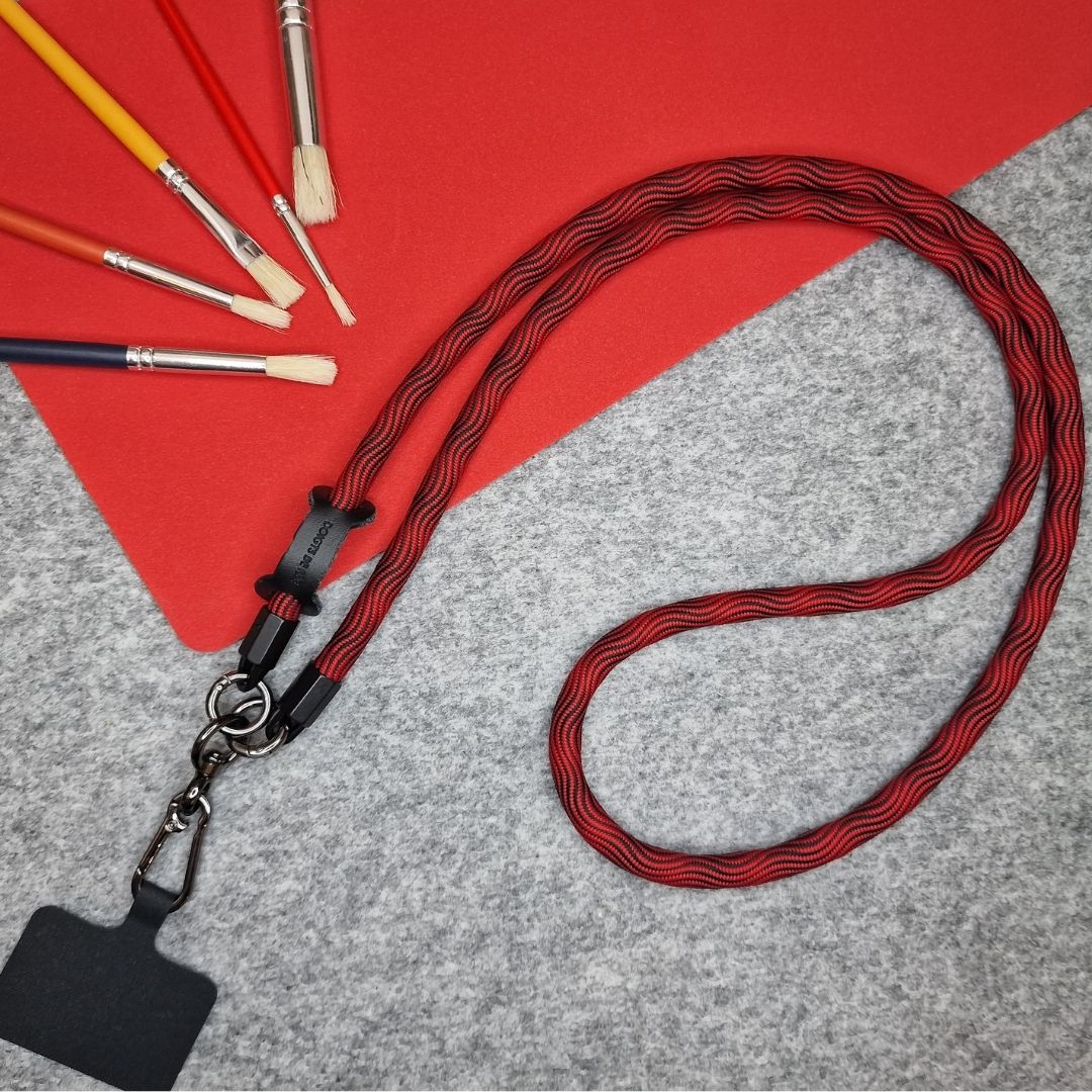 PREMIUM Rope custom Phone Lanyard 10mm with Patch | Promotional Crossbody Phone Strap