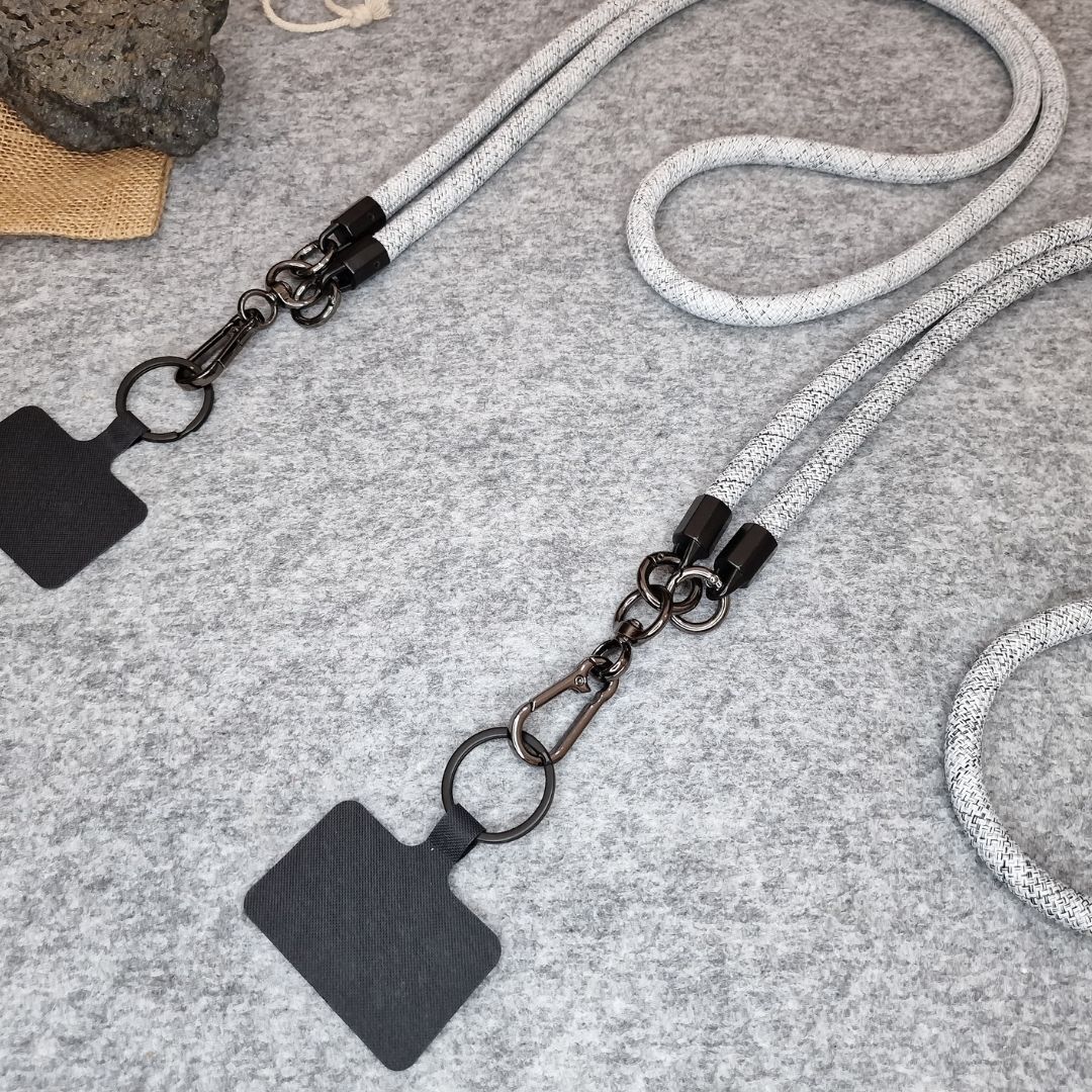 PREMIUM Rope custom Phone Lanyard 10mm with Patch | Promotional Crossbody Phone Strap