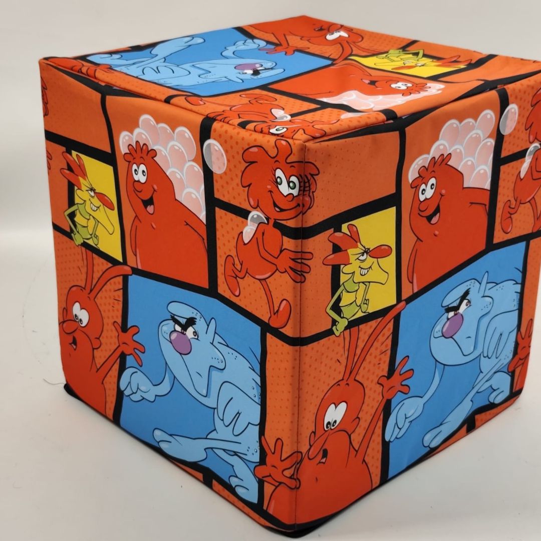 Advertising Pouffe Cube with Custom Print