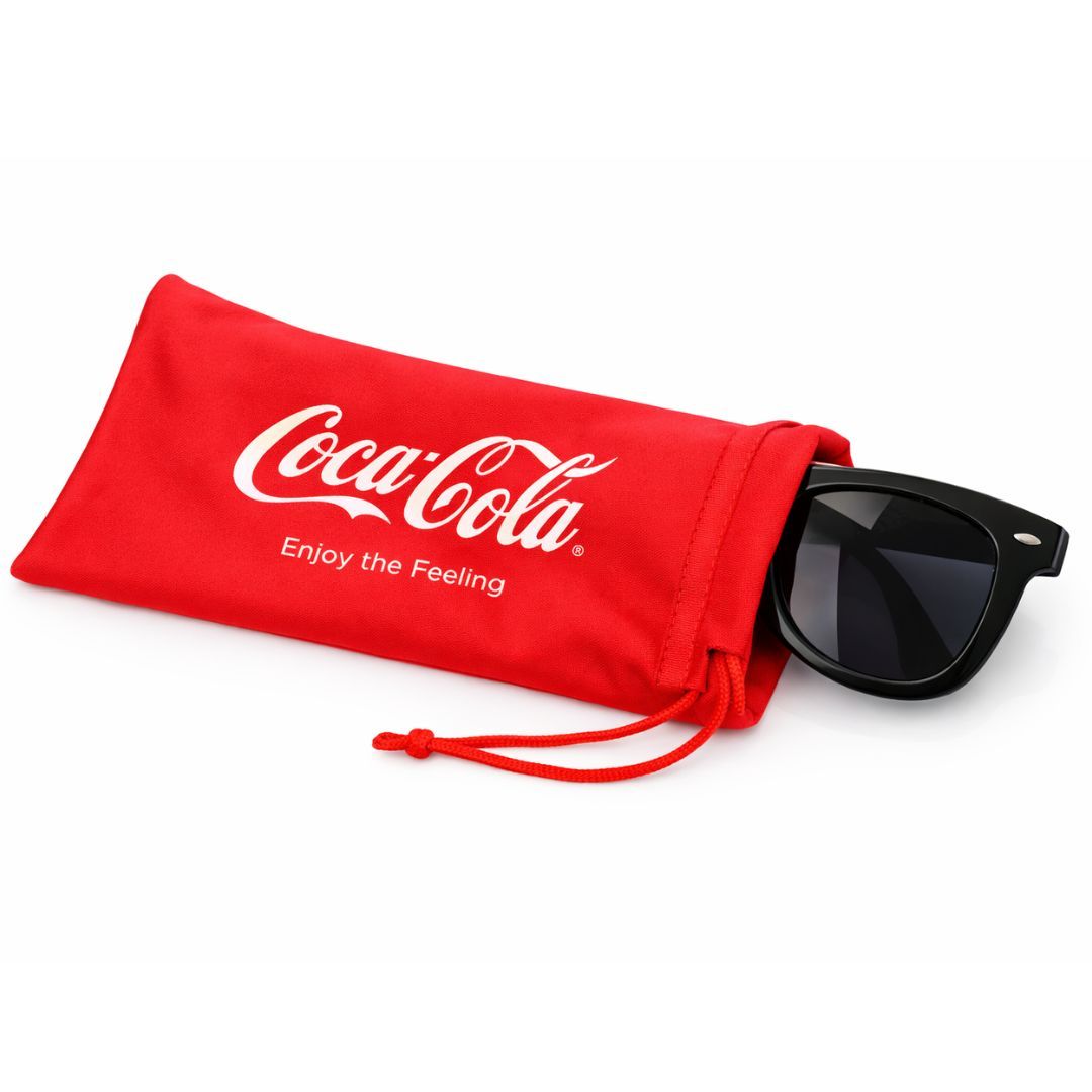 Custom Sunglasses Pouch with Logo – Drawstring Glasses Case 9×18 cm