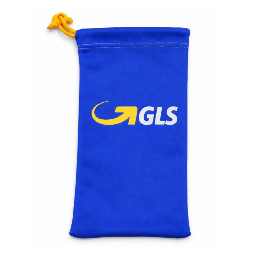 Custom Sunglasses Pouch with Logo – Drawstring Glasses Case 9×18 cm