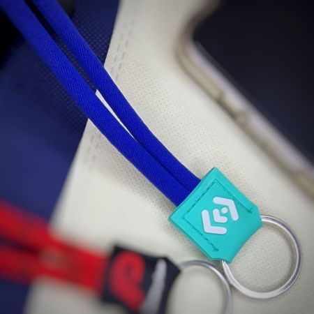Long Soft Lanyard with Custom Rubber