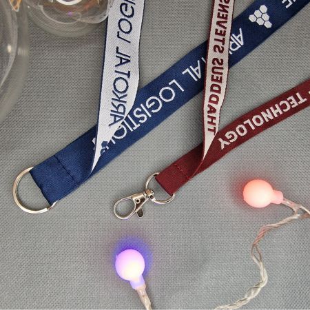 Negative Woven Personalized Lanyards JACQUARD