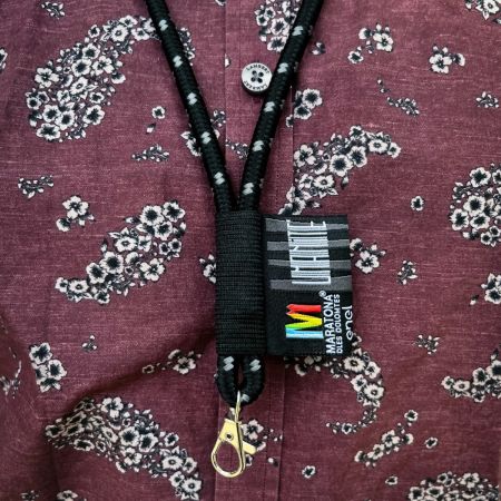 Long Rope Lanyard with Custom Label 