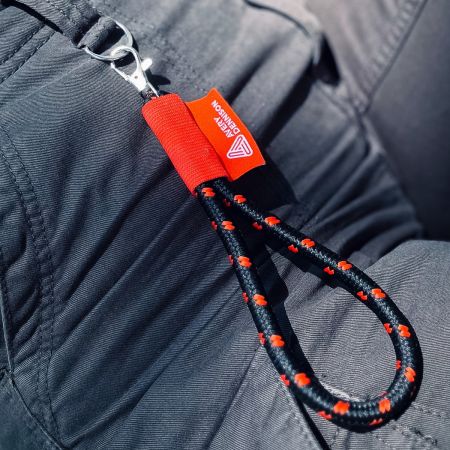 Short Rope Keyring with Custom Label