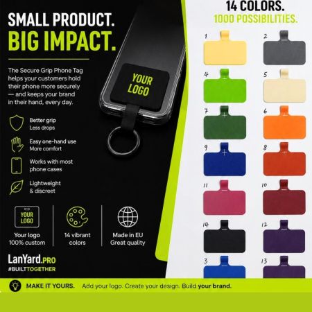 Custom Phone Grip Tag | Secure Grip&trade;