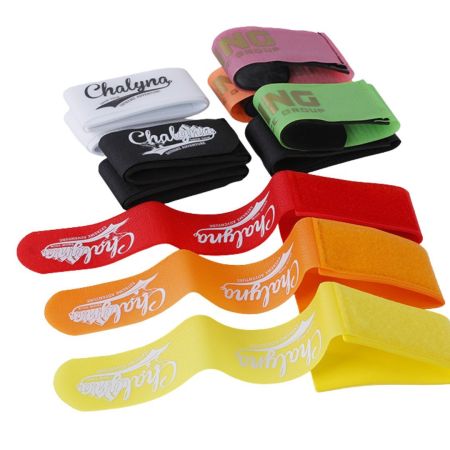 Custom ski straps with logo &ndash; hook-and-loop ski fixers