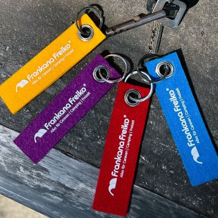 Unique Felt Keyring with Custom Screen Printing