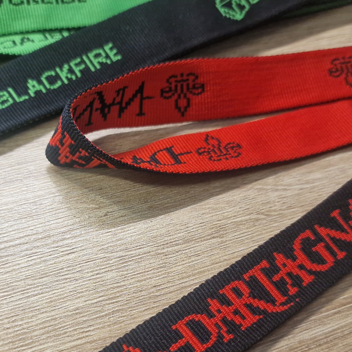 Double Woven Personalized Lanyards JACQUARD
