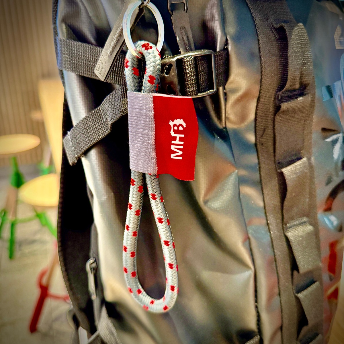 Short Rope Keyring with Custom Label