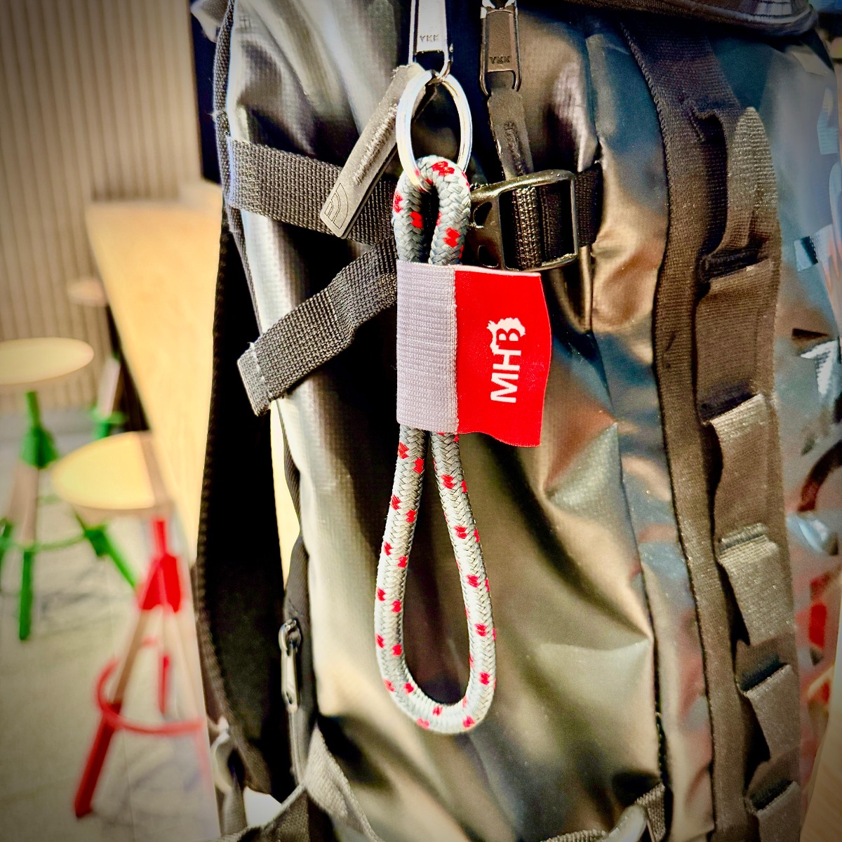 Short Rope Keyring with Custom Label