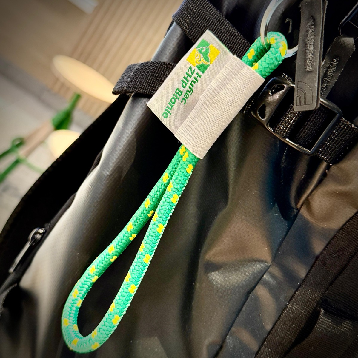 Short Rope Keyring with Custom Label