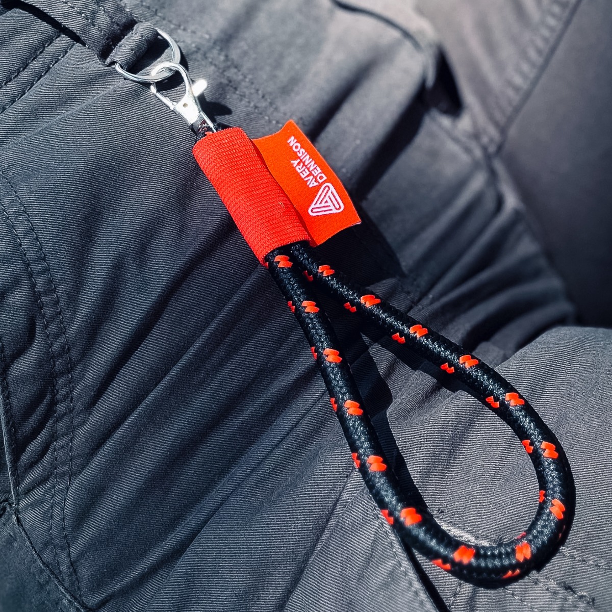 Short Rope Keyring with Custom Label