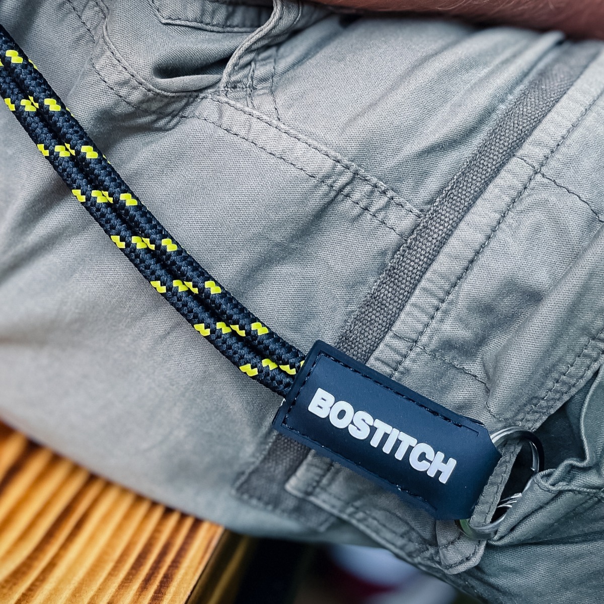 Short Rope Keyring with Custom Rubber