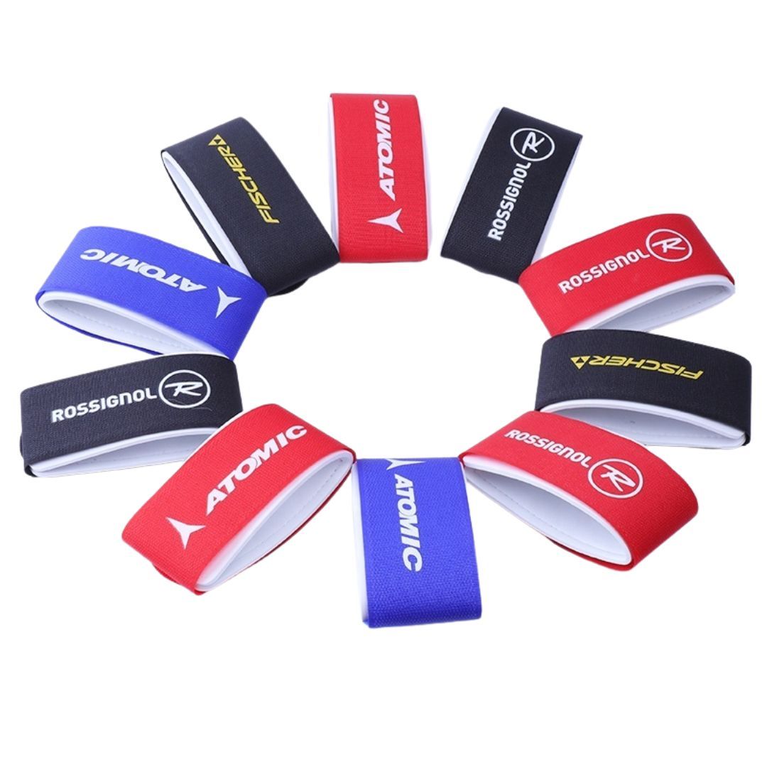 Custom Ski Straps with Logo – Hook-and-Loop Ski Fixers