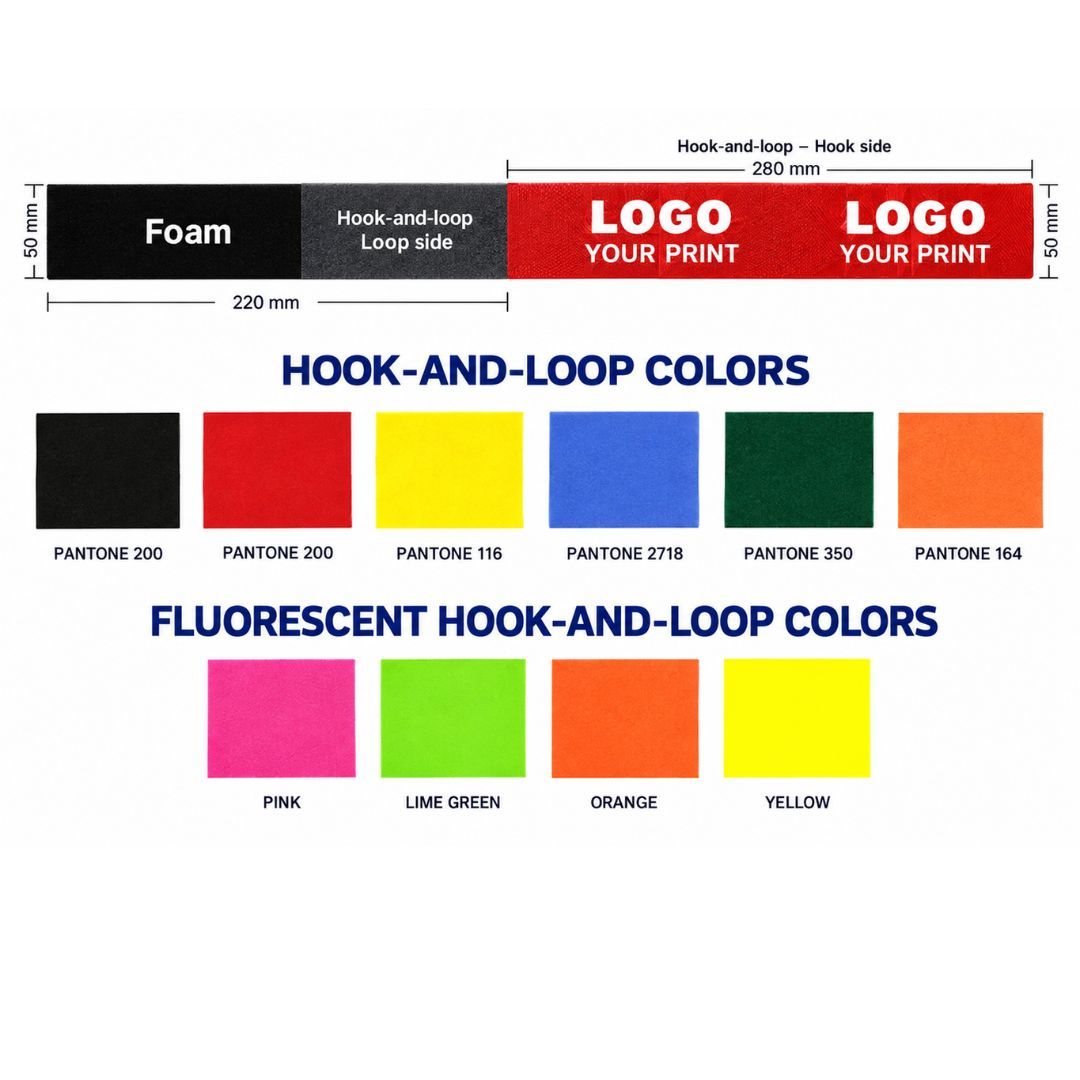 Custom Ski Straps with Logo – Hook-and-Loop Ski Fixers
