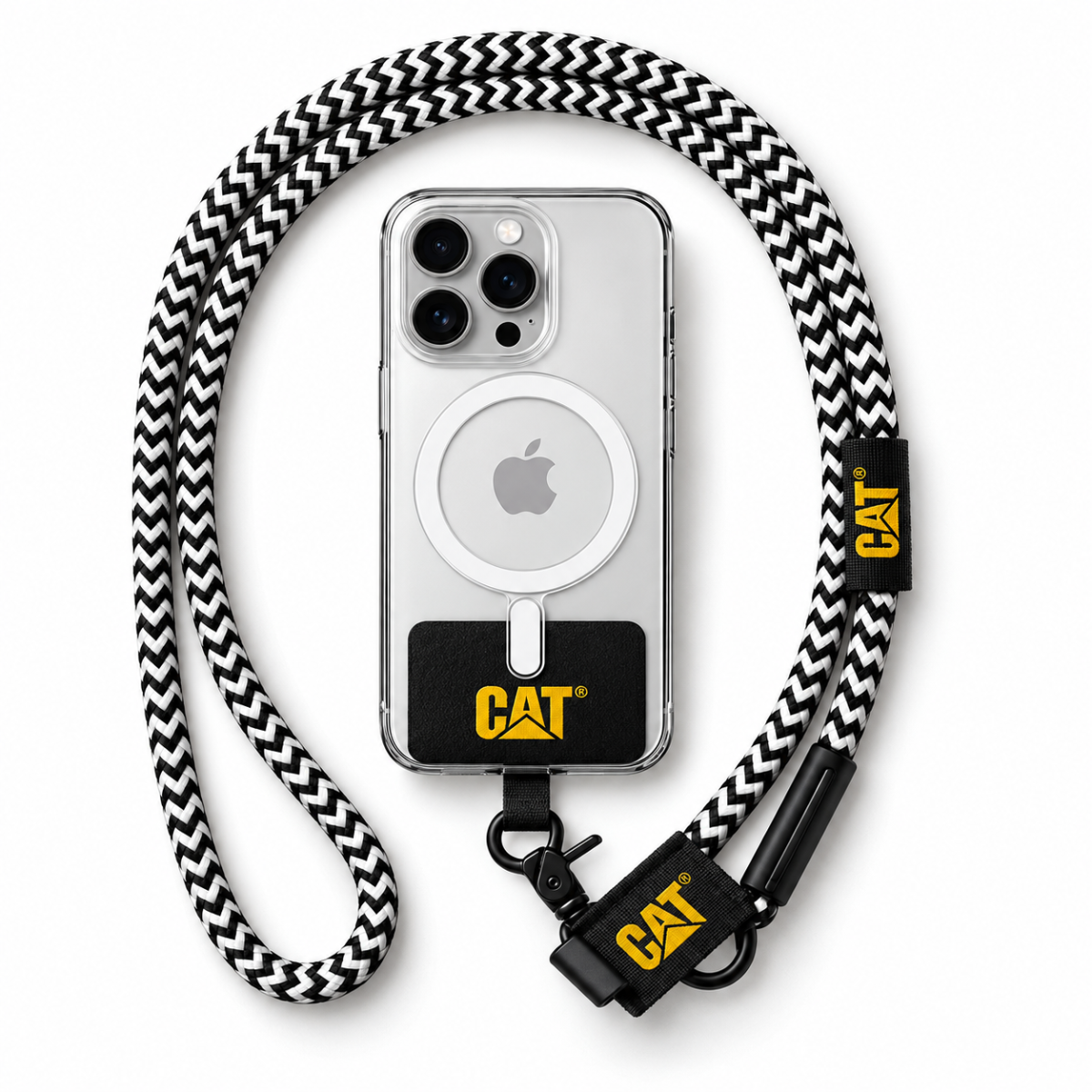 Rope custom Phone Lanyard 8mm with Patch | Promotional Crossbody Phone Strap