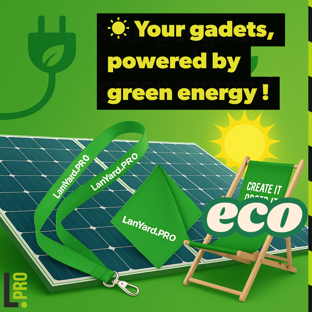 Your LanYard, powered by green energy!