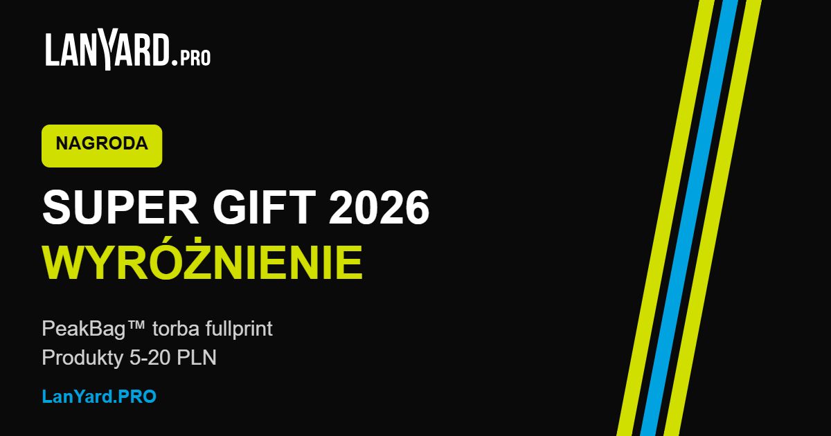 Torba PeakBag™ fullprint z wyróżnieniem w plebiscycie SUPER GIFT 2026