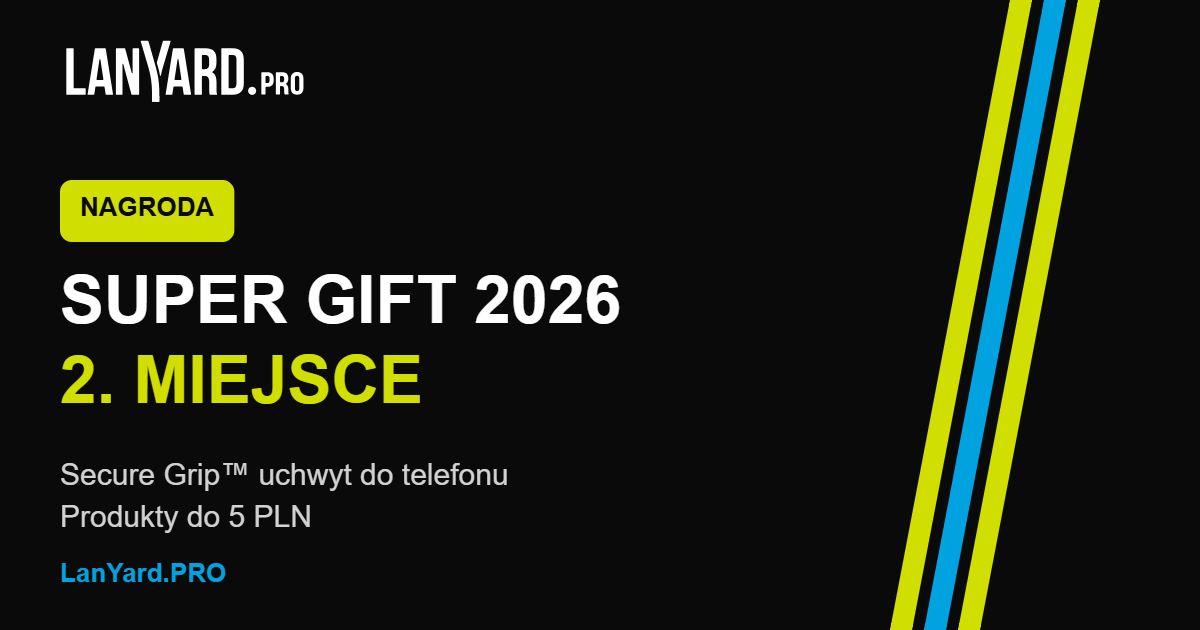 Uchwyt do telefonu Secure Grip od LanYard.PRO, 2. miejsce w SUPER GIFT 2026